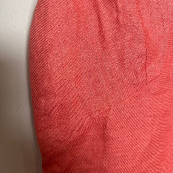 Banana Republic Lina Linen Mini Dress Pink Size 10 Minimal Vacation Beach NWT - Picture 3 of 9